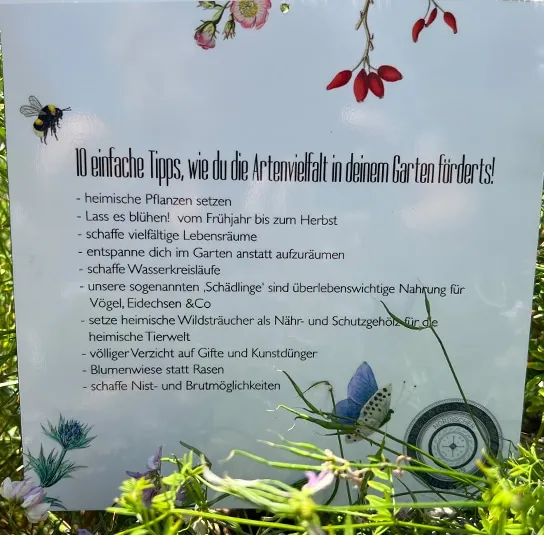 Natur Garten Tafel – 10 Tipps