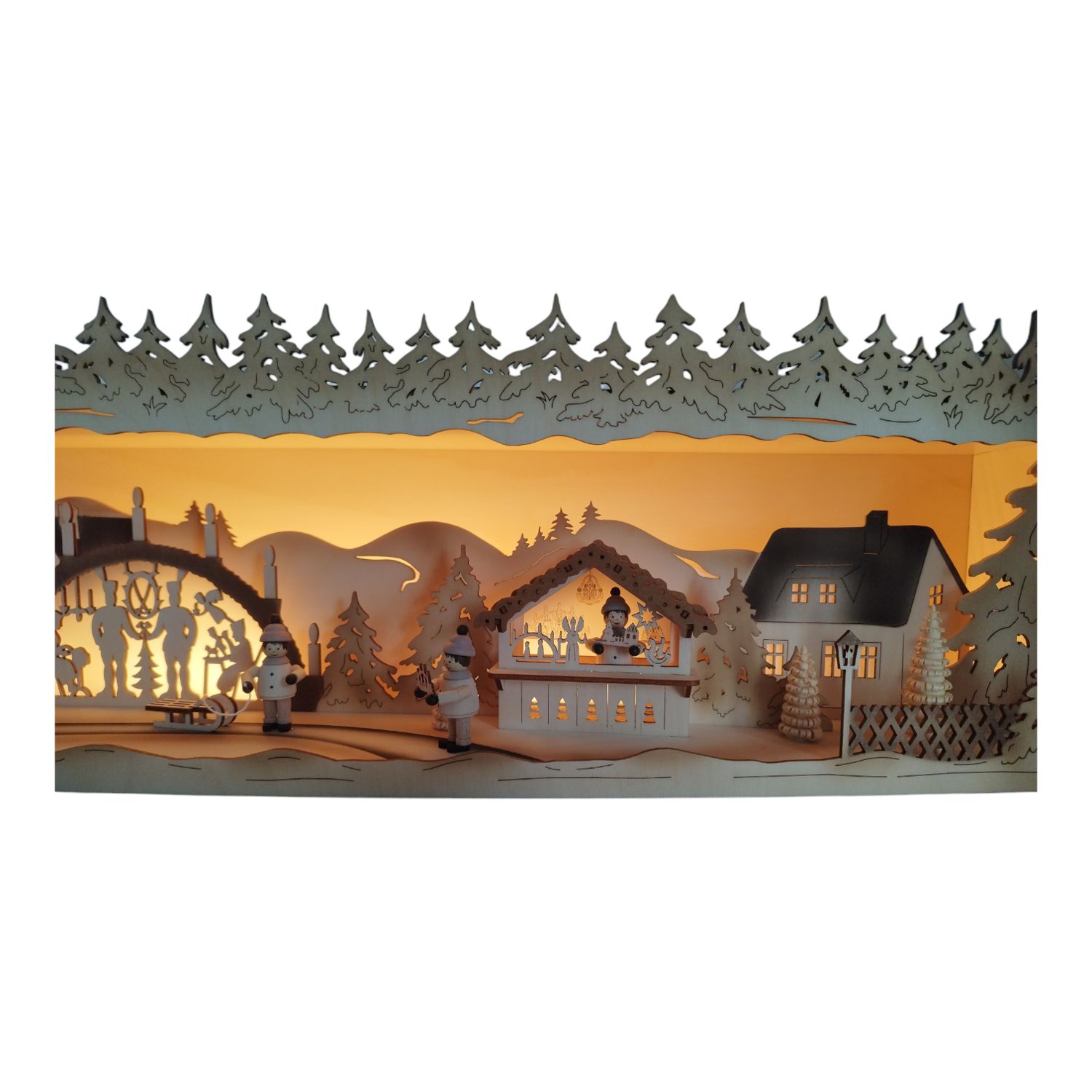 Panorama Schwibbogen Erhöhung, Weihnachtsidyll