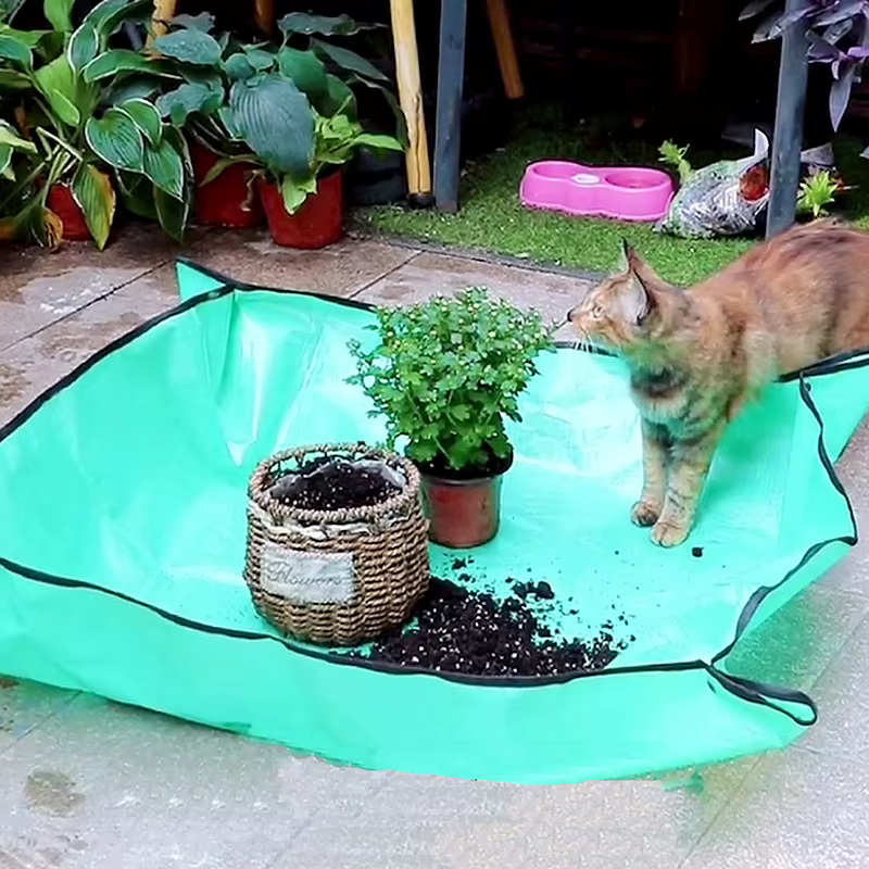 Hochwertiges, umweltfreundliches Garten Pad aus Kunststoff in grün: wasserdicht und wiederverwendbar – Bild 5