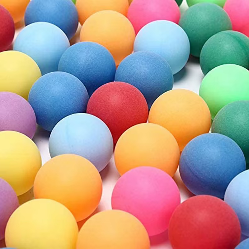 Ping Pong Bälle 50 Stück – 40mm für das Training – Tischtennisball (zufällige Farbe)