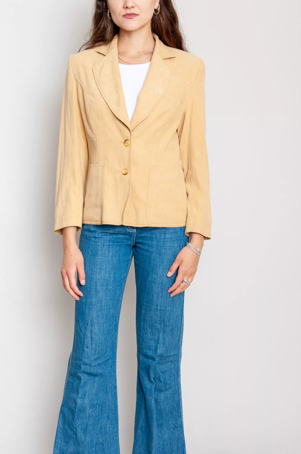 Blazer Mit Leichtem Knittereffekt