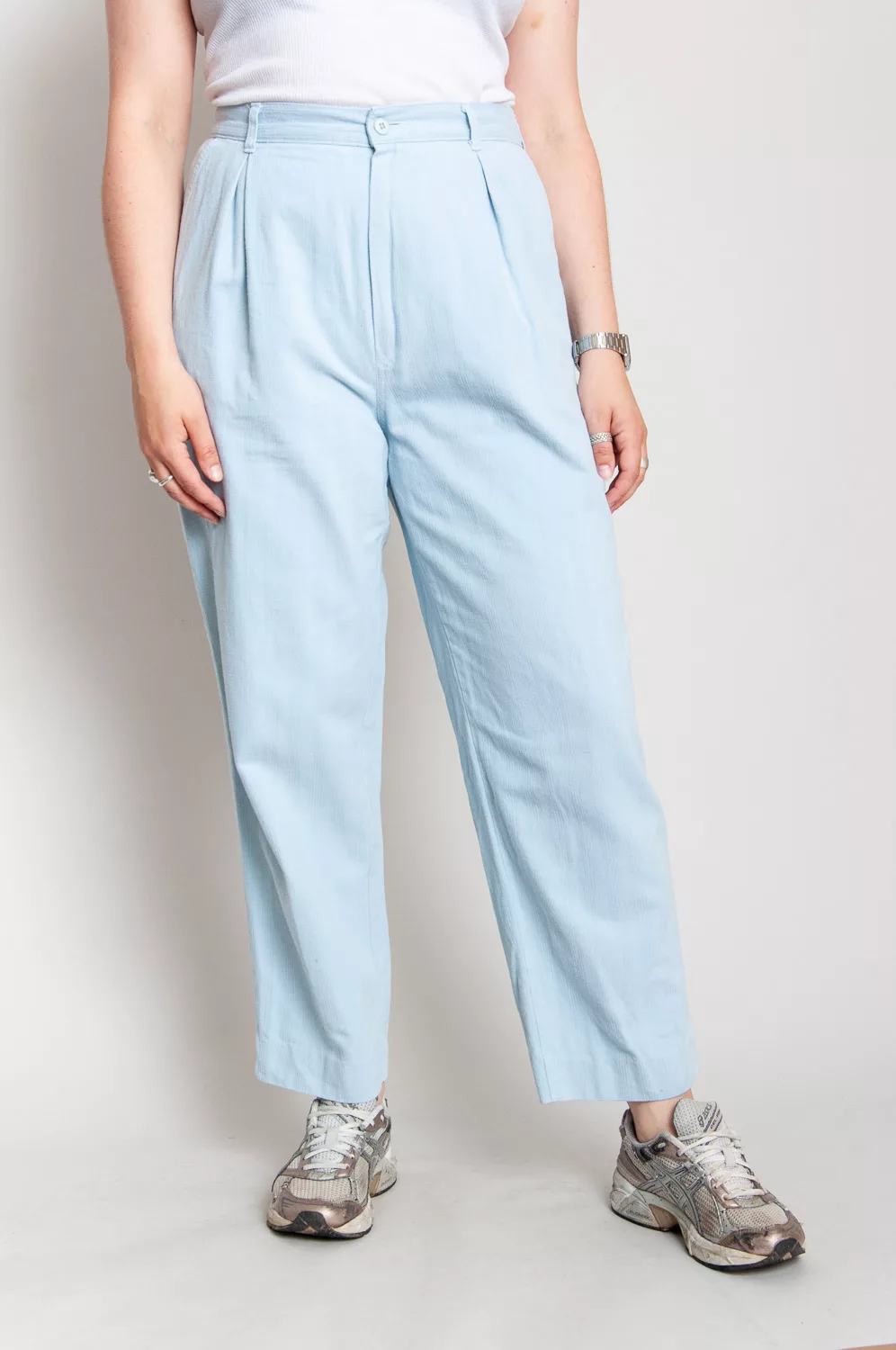 Bundfaltenhose High Waist