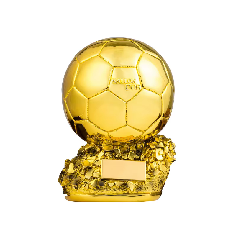 Europäischer Fußball Golden Ball Award Wettbewerb Ehre Belohnung sphärische Trophäe anpassbares Geschenk für Kinder Erwachsenen Wohnkultur – Bild 3