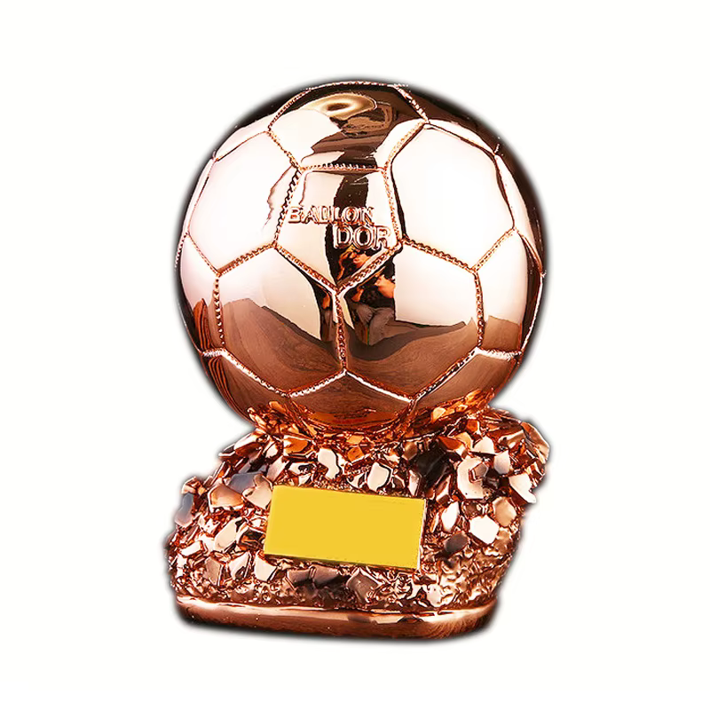 Europäischer Fußball Golden Ball Award Wettbewerb Ehre Belohnung sphärische Trophäe anpassbares Geschenk für Kinder Erwachsenen Wohnkultur – Bild 5