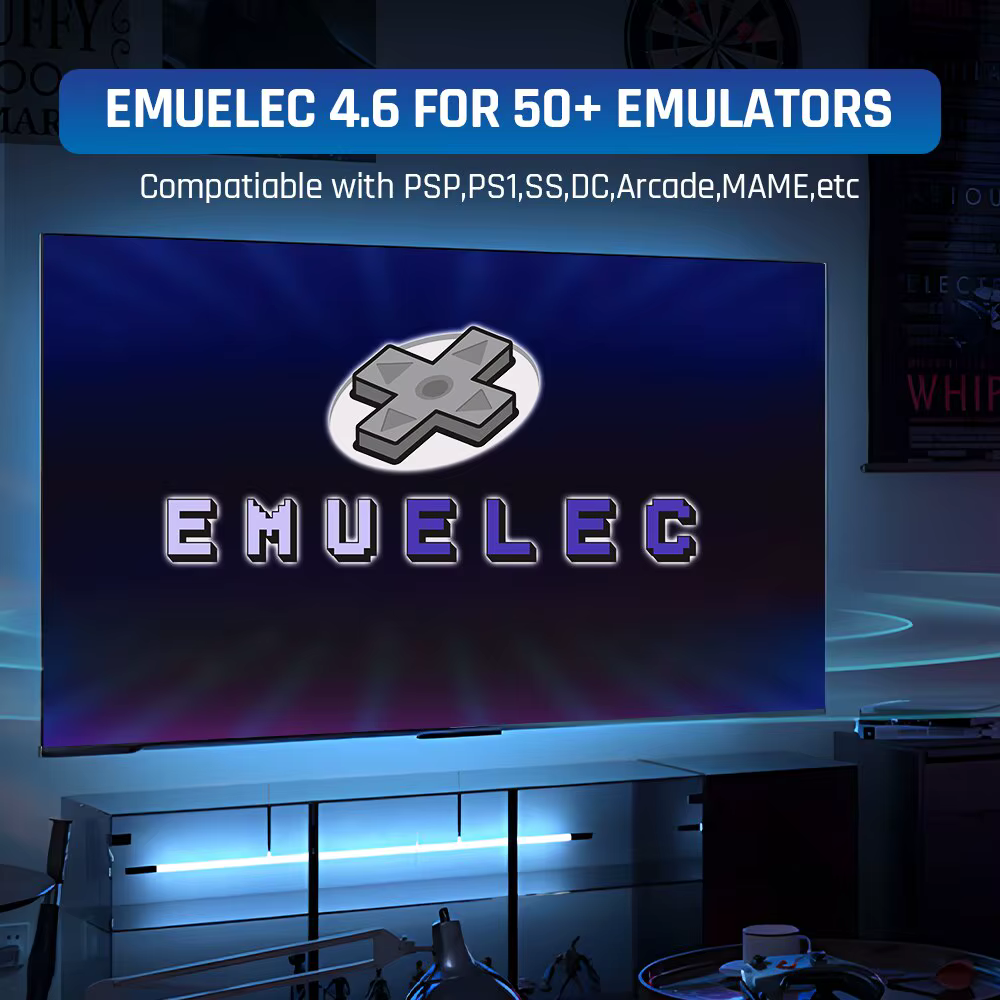 Super Console X2 Pro: Retro-Spielekonsole mit EmuELEC4.6, Android TV 9.0, CoreELEC System und 90000 vorinstallierten Spielen