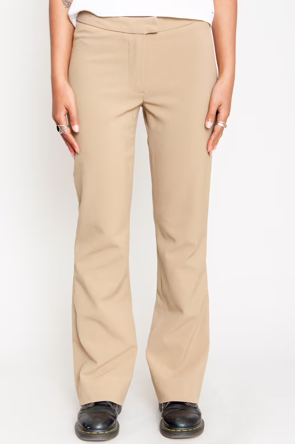 Krizia Hose Leicht Flared Mid Waist