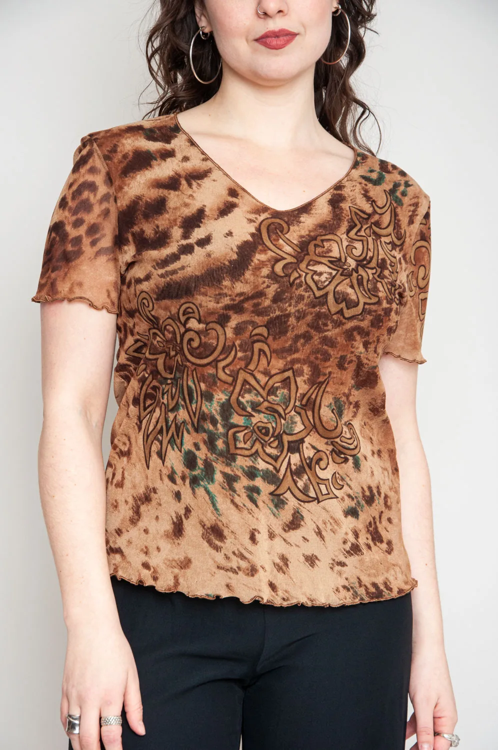 Meshtop Mit Animal Print