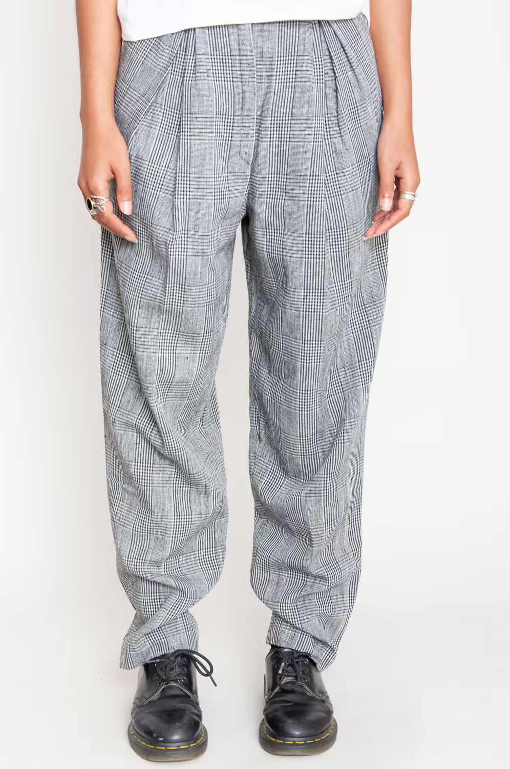 Relaxed Bundfaltenhose High Waist