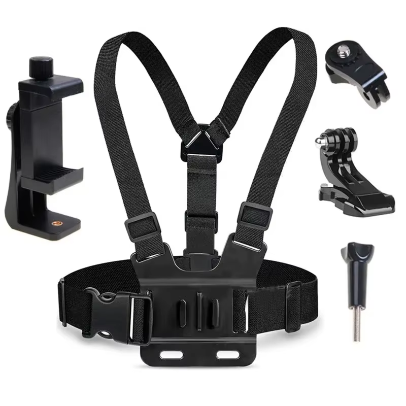 5-in-1 Montagehalter für Mobiltelefone: Brustgurt für optimale Videoaufzeichnung aus der Ersten-Person-Perspektive – Bild 6