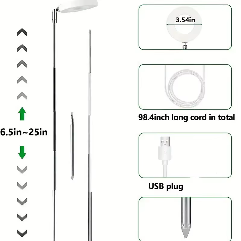 LED Grow Light Vollspektrum Pflanzenlampe – Dimmbare, Einstellbare Wachstumsbeleuchtung für Optimales Pflanzenwachstum – Bild 4