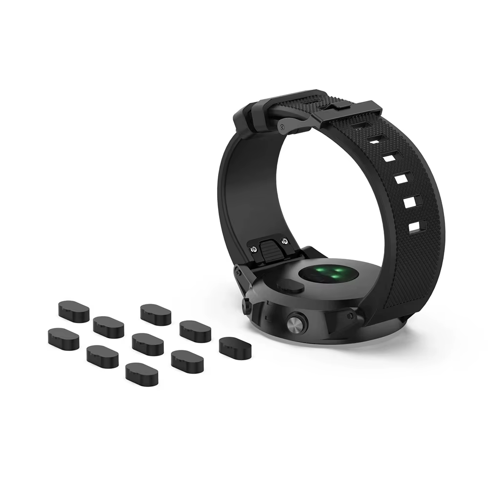 GuardianCaps 10er-Set Staubstopfen für Garmin Fenix 8 E, 7, 7X, 6, 6X Pro, 5, 5X Plus & Epix – Premium Schutz Zubehör für Smartwatches