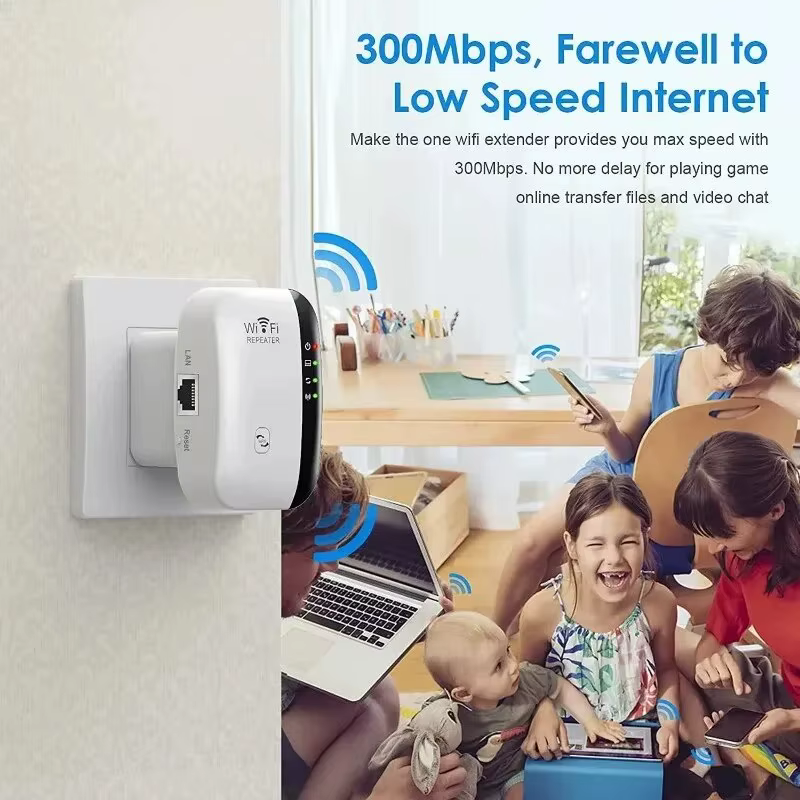 Leistungsstarker WLAN Repeater: Drahtloser Signalverstärker für optimales Netzwerk – EU Stecker – Bild 3