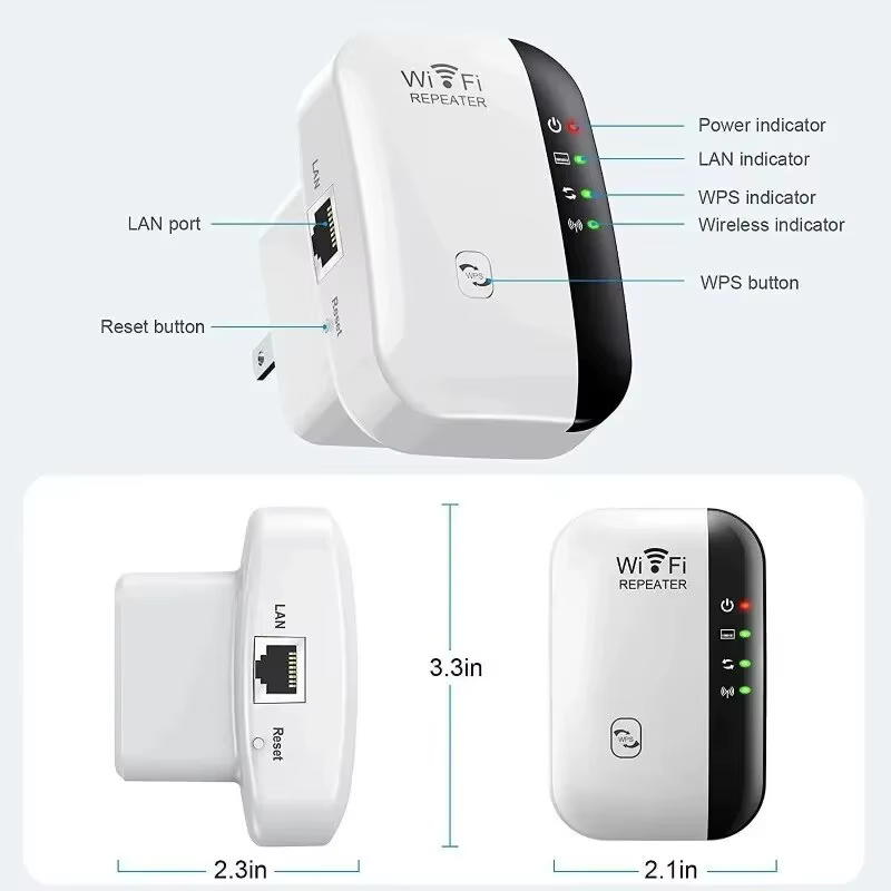 Leistungsstarker WLAN Repeater: Drahtloser Signalverstärker für optimales Netzwerk – EU Stecker – Bild 5