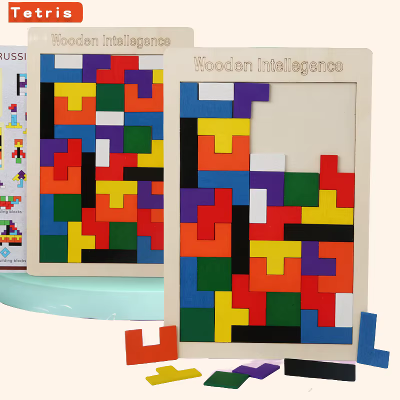 3D Holz Puzzle Spielzeug: Farb- und Formerkennungsspiele zur Gehirnentwicklung für Kinder – Bild 5