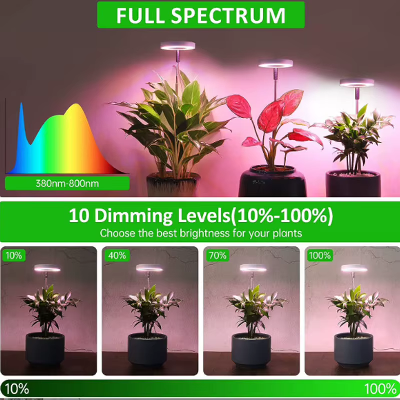 LED Grow Light Vollspektrum Pflanzenlampe – Dimmbare, Einstellbare Wachstumsbeleuchtung für Optimales Pflanzenwachstum – Bild 5