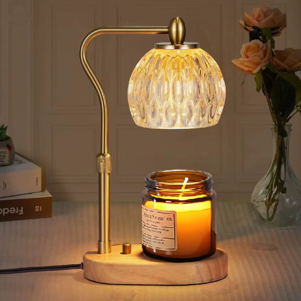 Tisch Lampe Vintage mit duftendem Wachs – Desktop-Leuchten Aromatherapie Schreibtisch Beleuchtung
