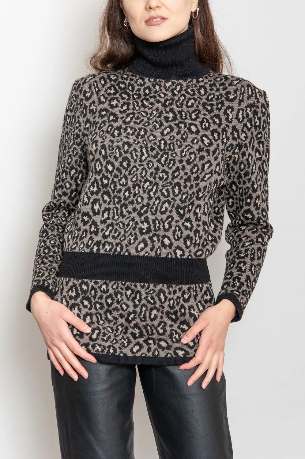 Valentino Wollpullover Mit Leo-Muster