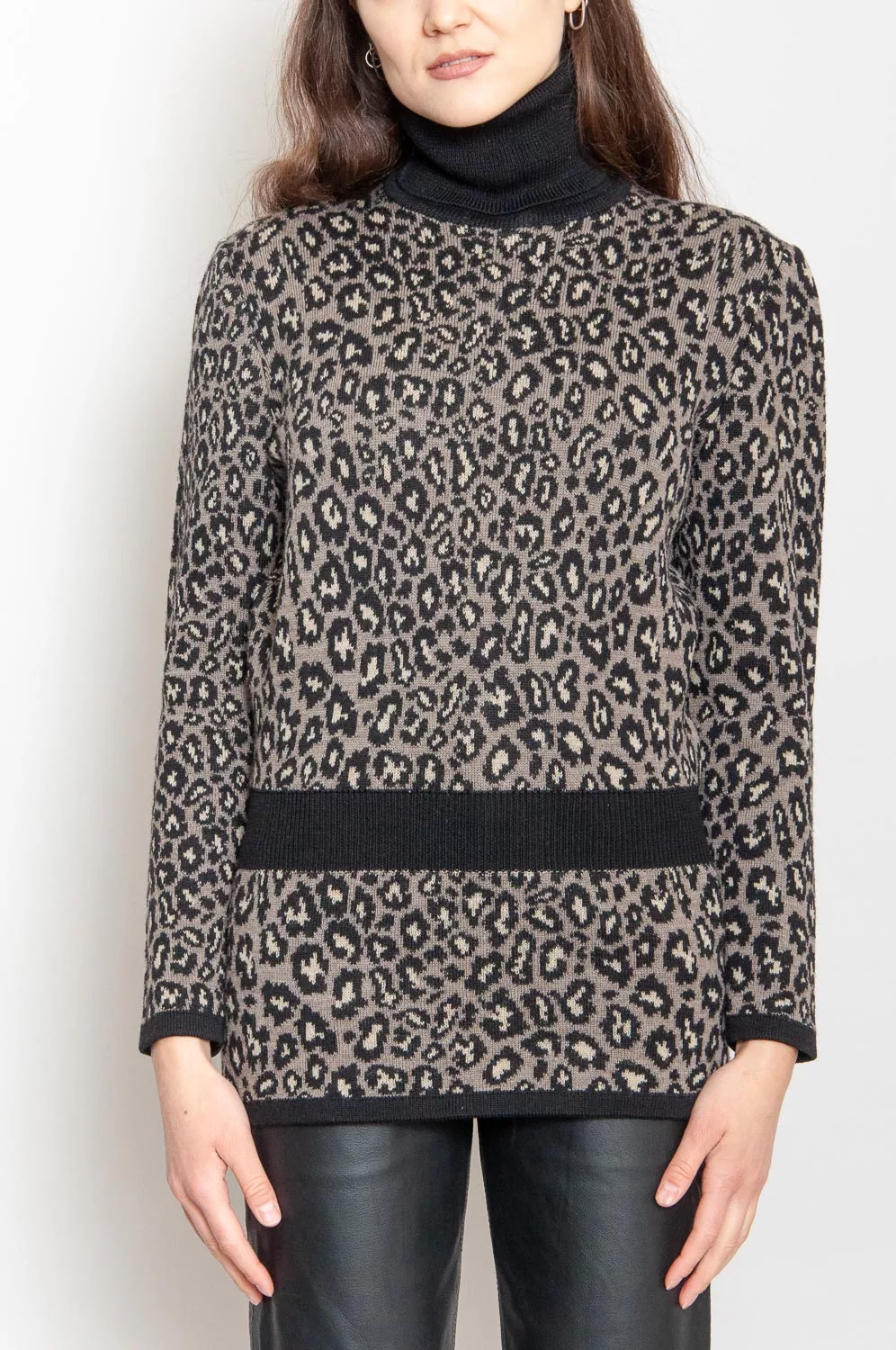 Valentino Wollpullover Mit Leo-Muster