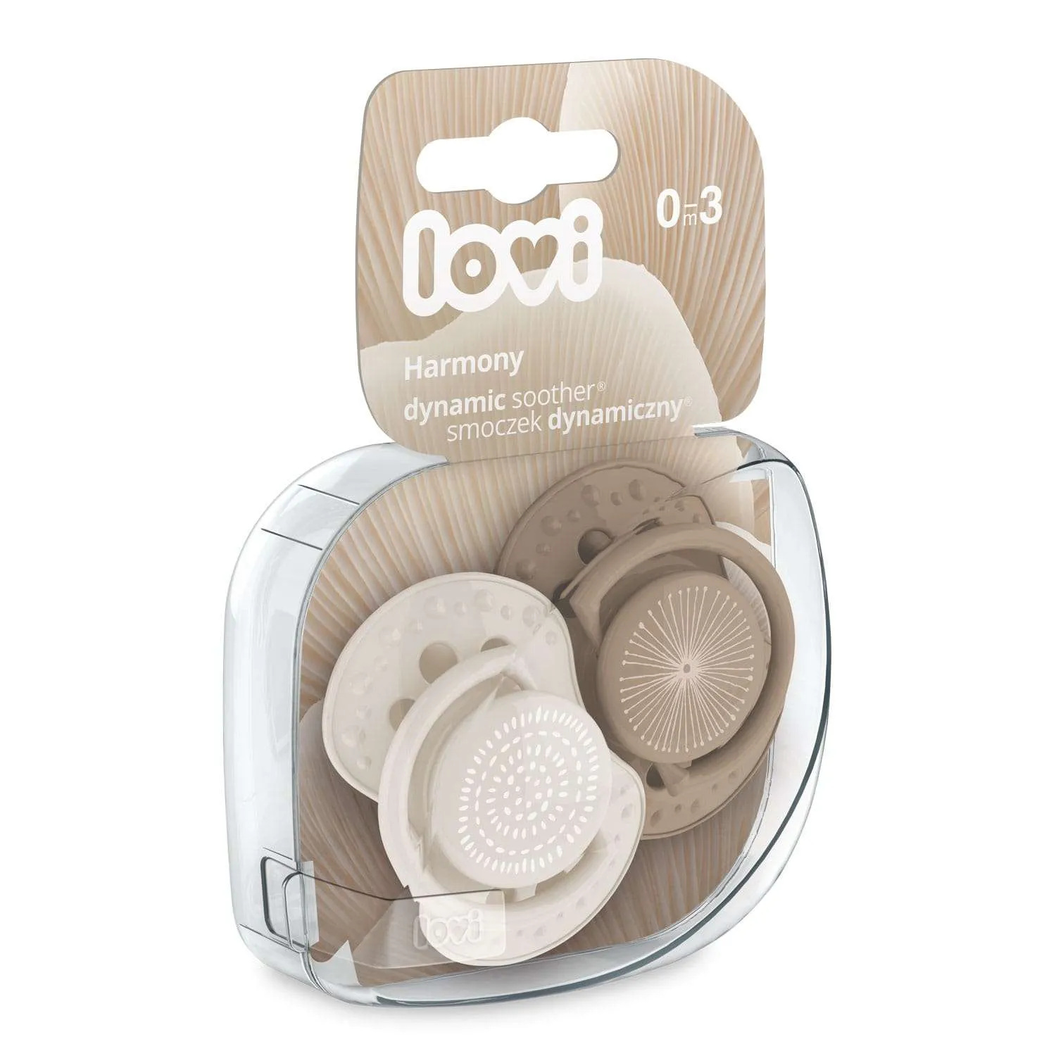 LOVI 2x dynamischer Silikonsauger 3-6 Monate | 2 Stück, Harmony