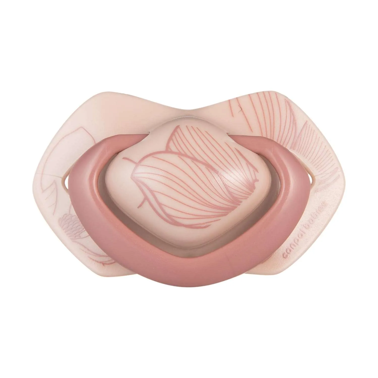 Canpol Silikonsauger 0-6m symmetrisch GOLD pink 2St.