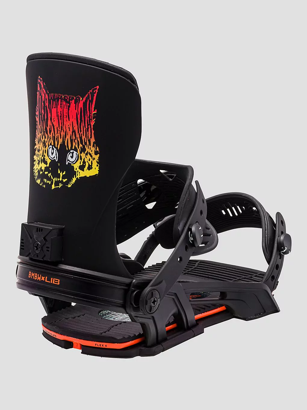 Bent Metal Transfer 2024 Snowboard-Bindung black / orange