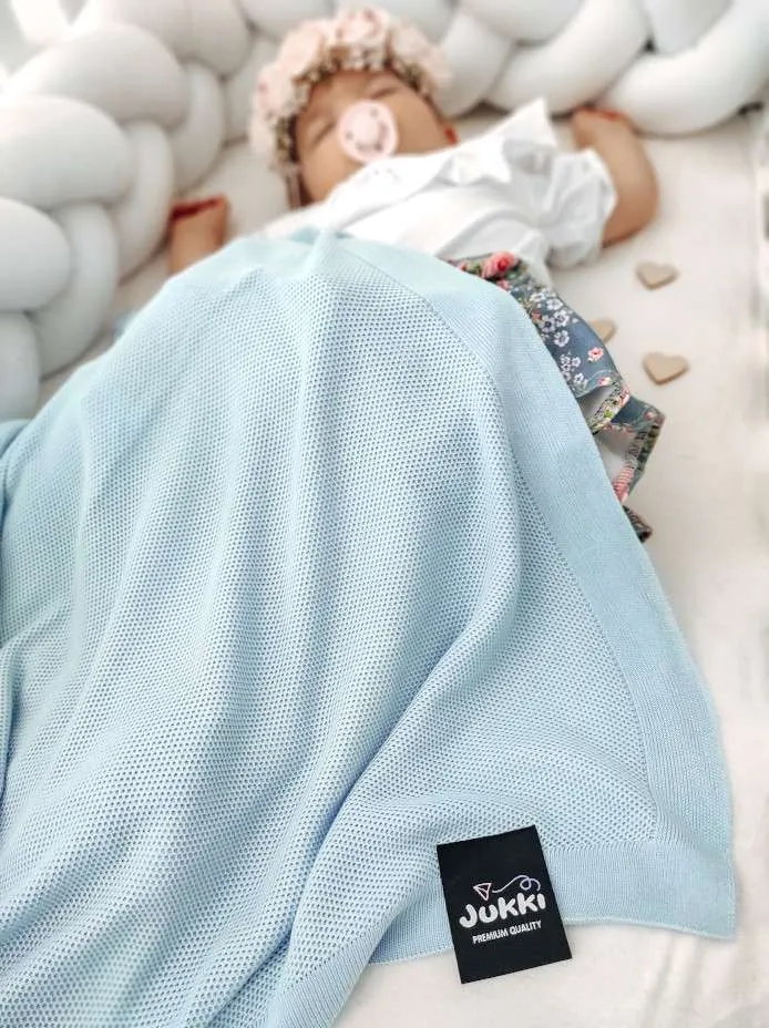 Blue – BAMBUS Babydecke Zum Wickeln