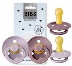 BIBS COLOUR 2-PACK DUSKY LILAC & HEATHER 6m+ Schnuller (Hevea Kautschuk)