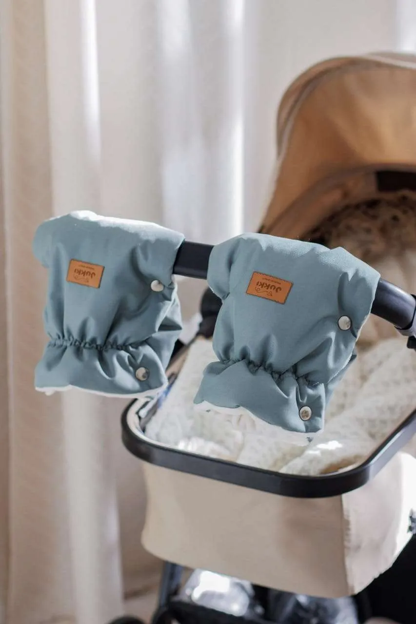 Handwärmer für Kinderwagen (2 St.) – Pastel Sage Winter