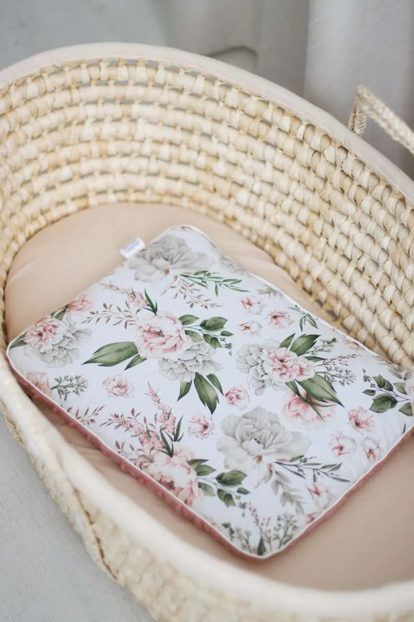 Secret Garden & Old Rose Minky Baby-Flachkissen 30x40cm