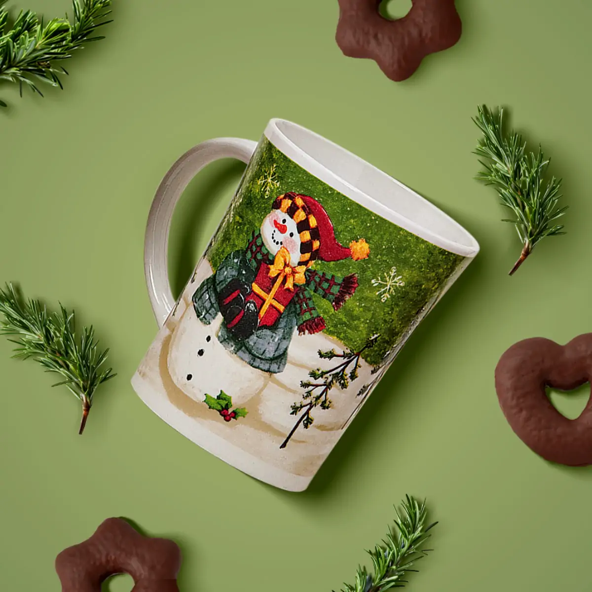 Weihnachtstassen Tassen Becher Kaffeebecher Schneemann 36 Stk. 11cm / 400ml – Bild 5