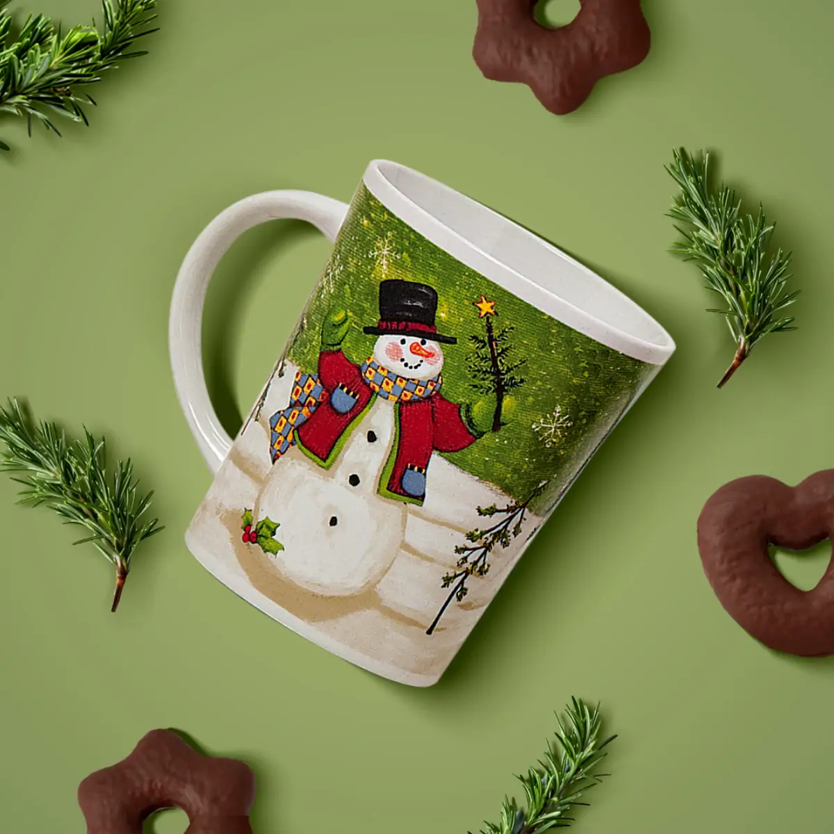 Weihnachtstassen Tassen Becher Kaffeebecher Schneemann 36 Stk. 11cm / 400ml – Bild 6