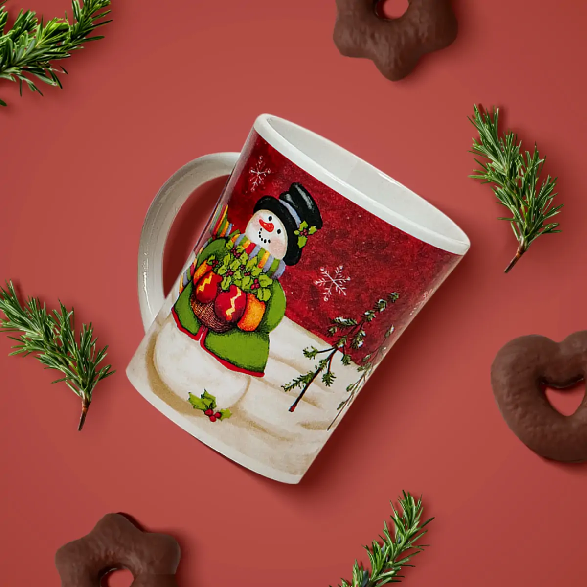 Weihnachtstassen Tassen Becher Kaffeebecher Schneemann 36 Stk. 11cm / 400ml – Bild 7