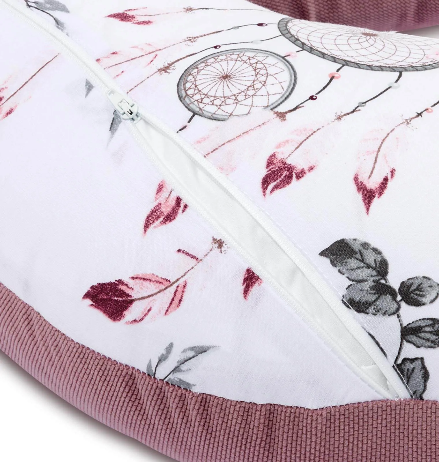 Summer Dream & Old Rosa Velvet Stillkissen mit abnehmbarem Bezug