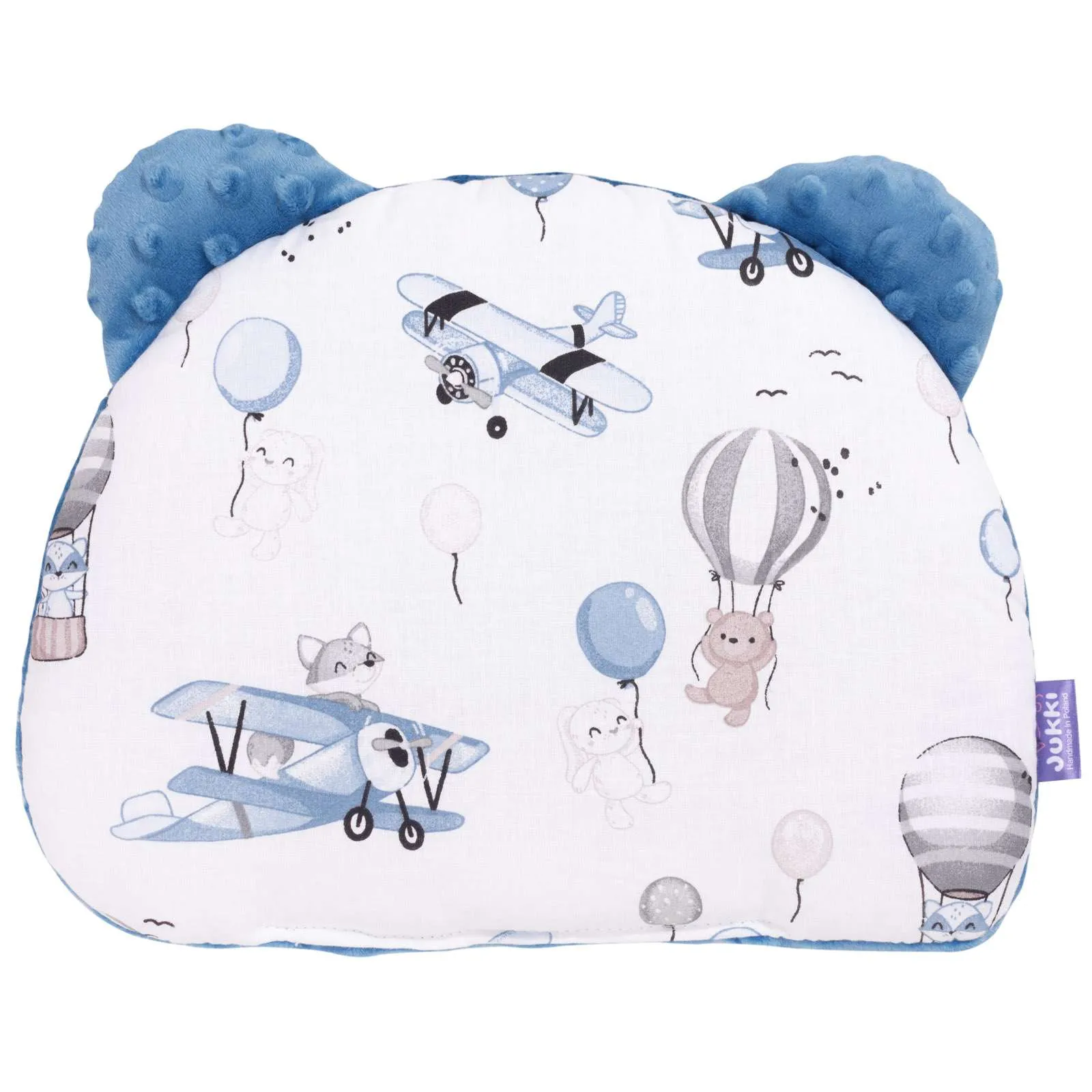 4-teiliges Kinderwagenset- Balloon Travel Blue & jeans Minky