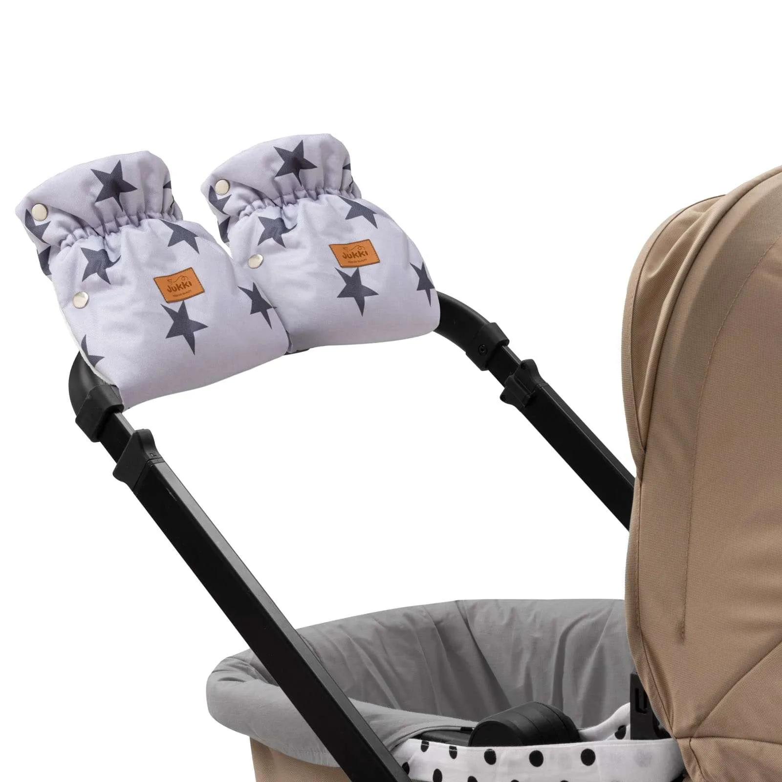 Handwärmer für Kinderwagen (2 St.) – Grey Stars Winter