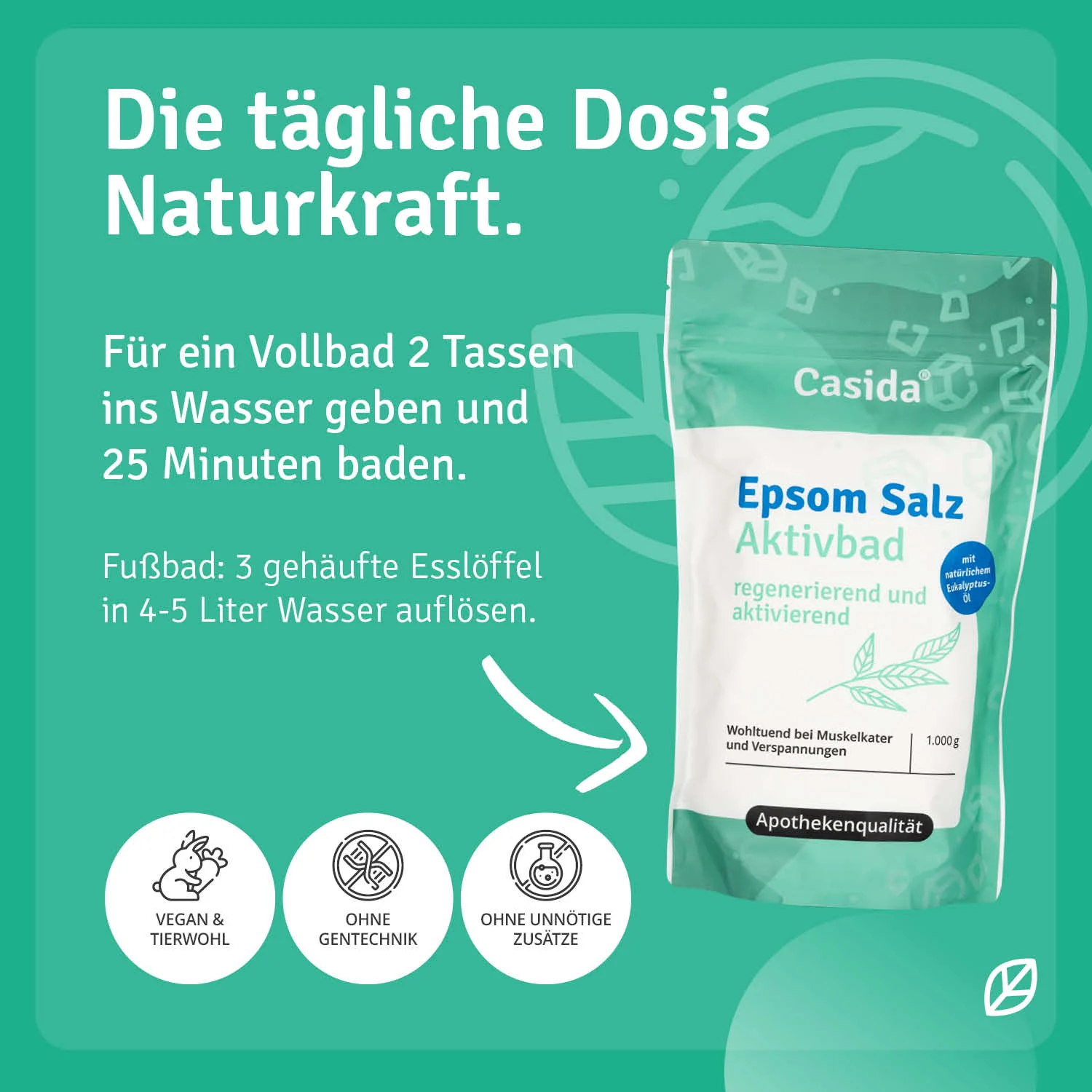 Epsom Salz Aktivbad mit Eukalyptus und Rosmarin – Bild 6