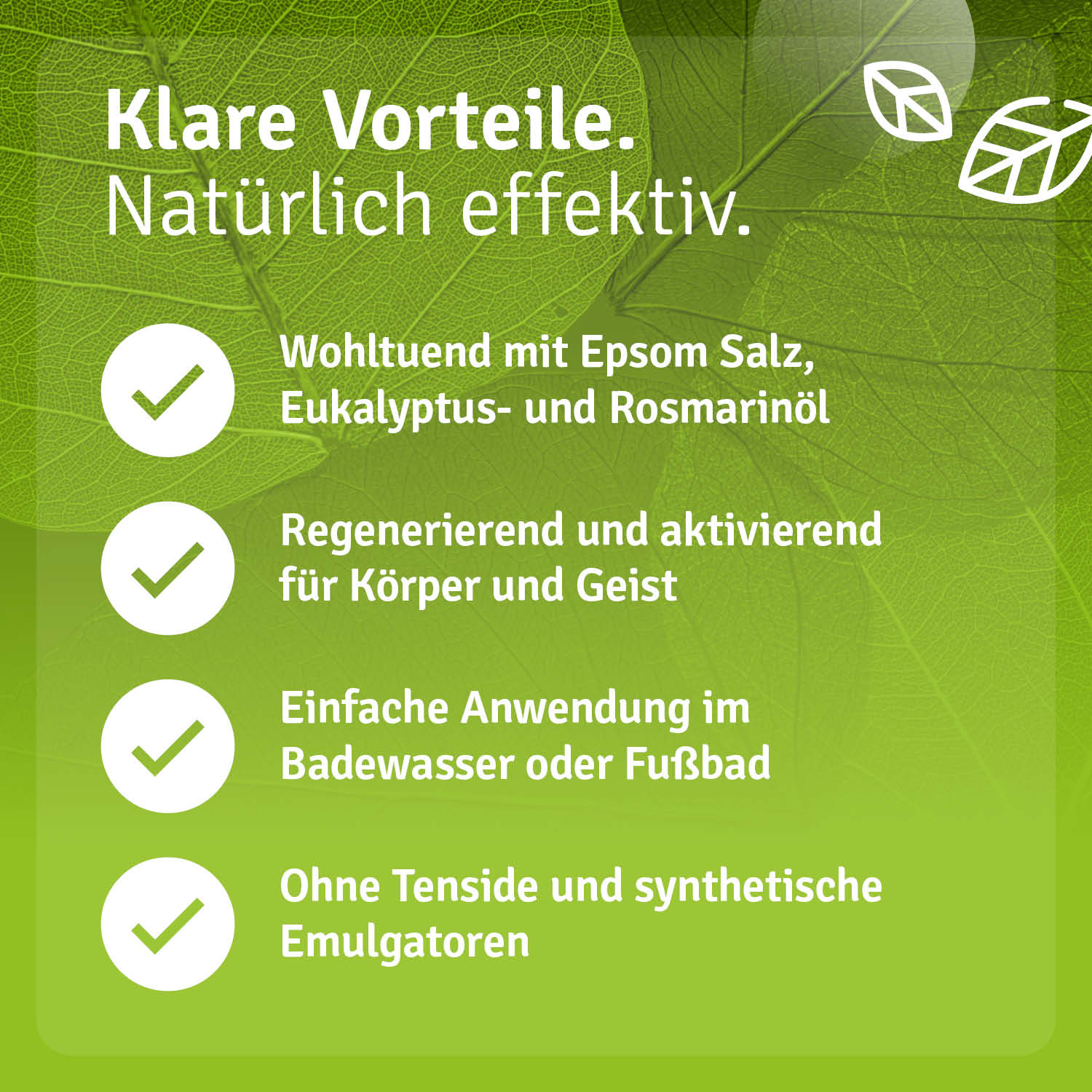 Epsom Salz Aktivbad mit Eukalyptus und Rosmarin – Bild 7