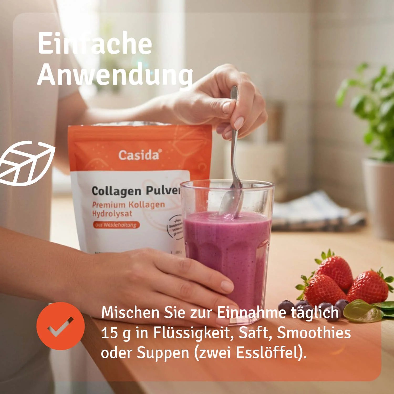 Original Casida Collagen Pulver - Kollagen Hydrolysat – Bild 6