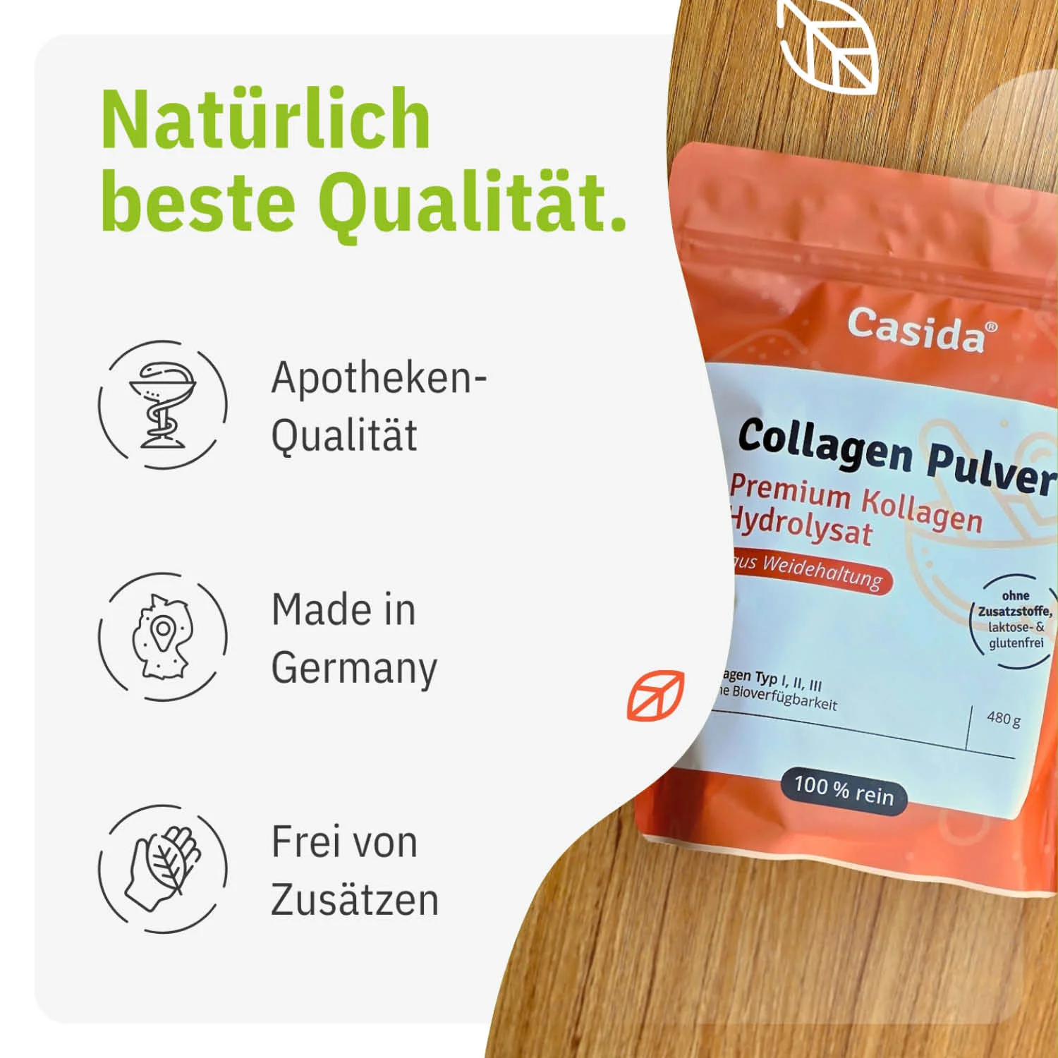 Original Casida Collagen Pulver - Kollagen Hydrolysat – Bild 5
