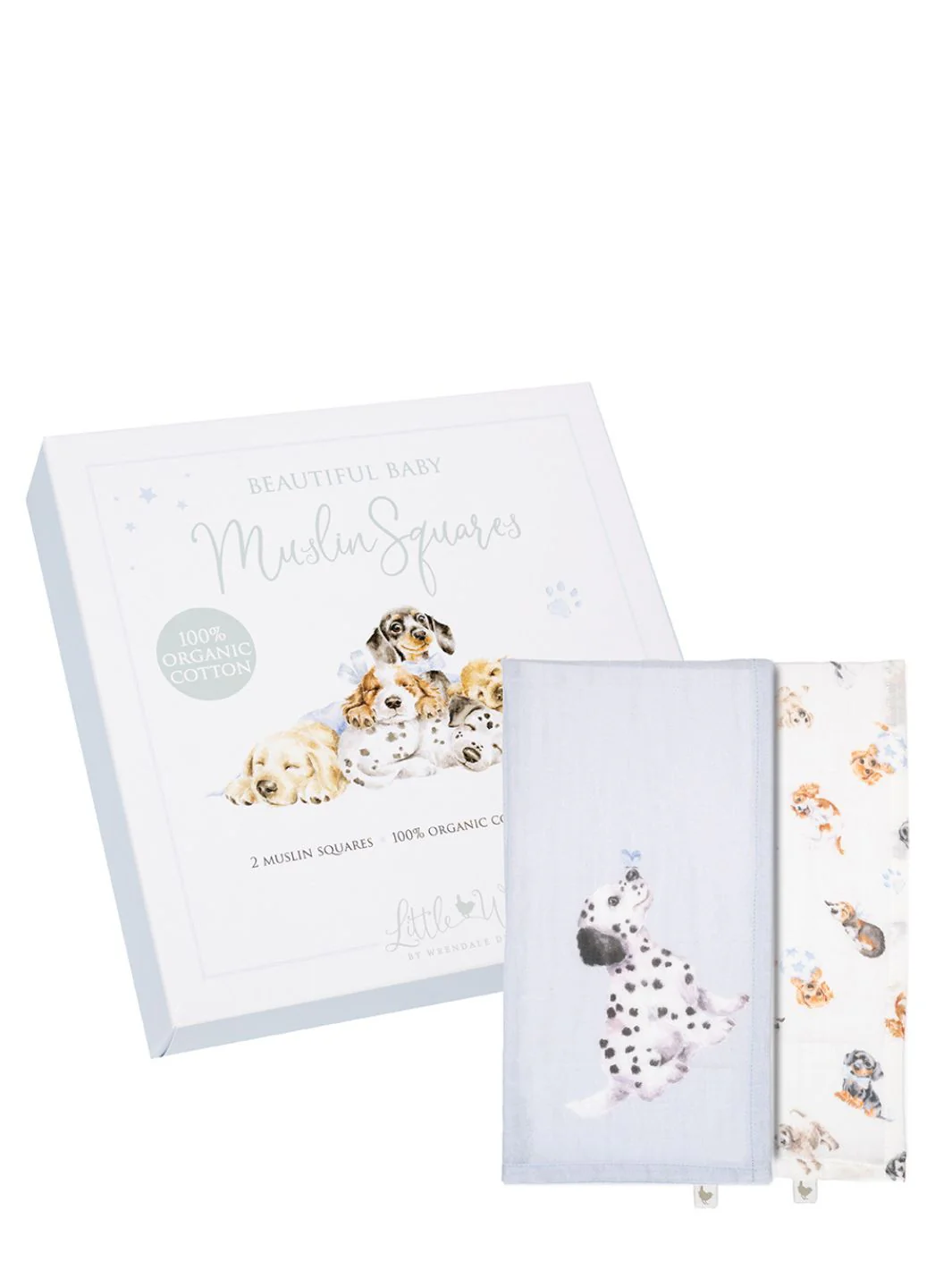Hunde Baby Tücher "Little Paws" von Wrendale Designs – Bild 4