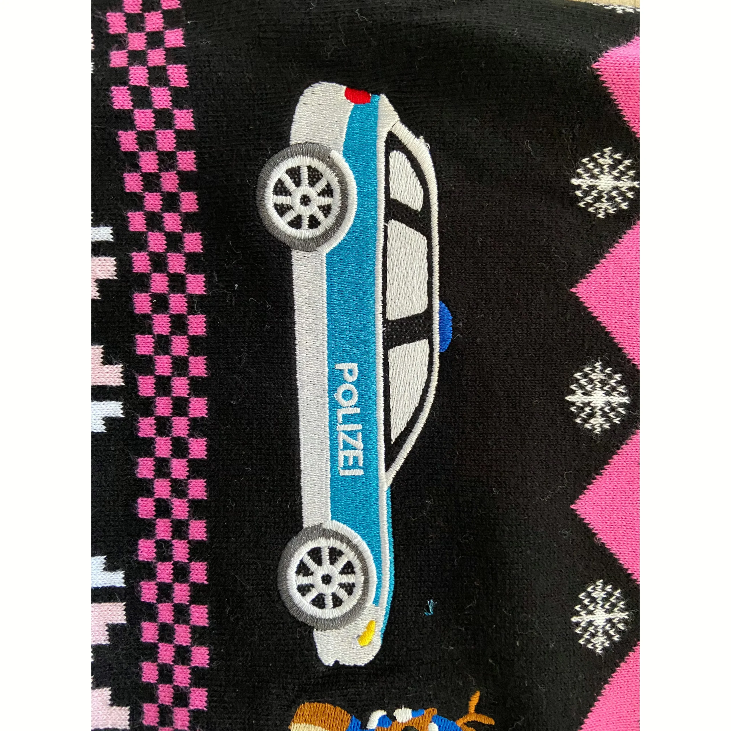 Pink Police Navidad Xmas Sweater – Bild 9
